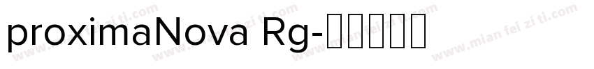 proximaNova Rg字体转换